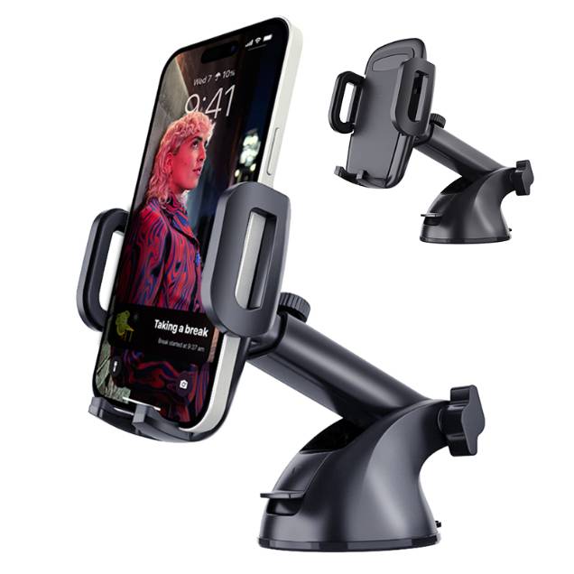 Telescoping Suction Cup Dashboard Car Mount Mobile Phone Holder Universal Windshield Phone Holder For Car