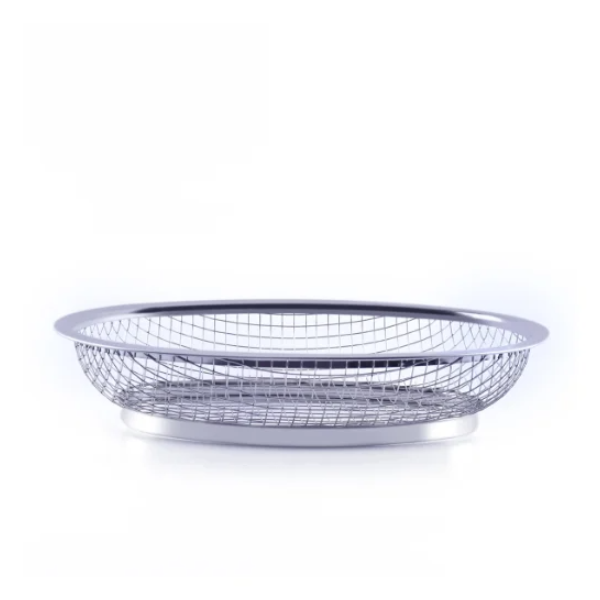 S/S stable small coarse mesh basket colander