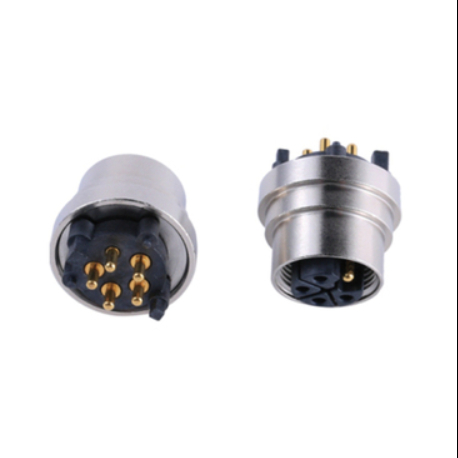 M12 4+1PIN Female PCB connector