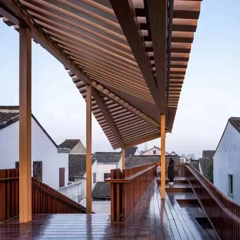 Steel and Wood Observation Deck