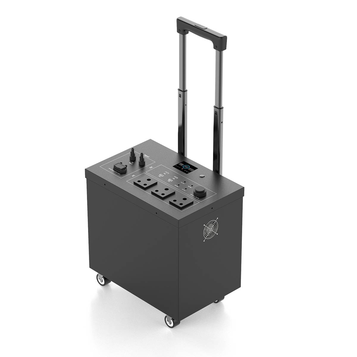 LiFePO4 2480Wh 2500w energy storage power supply for outdoor house 2500W trolley case type AC 220v power station