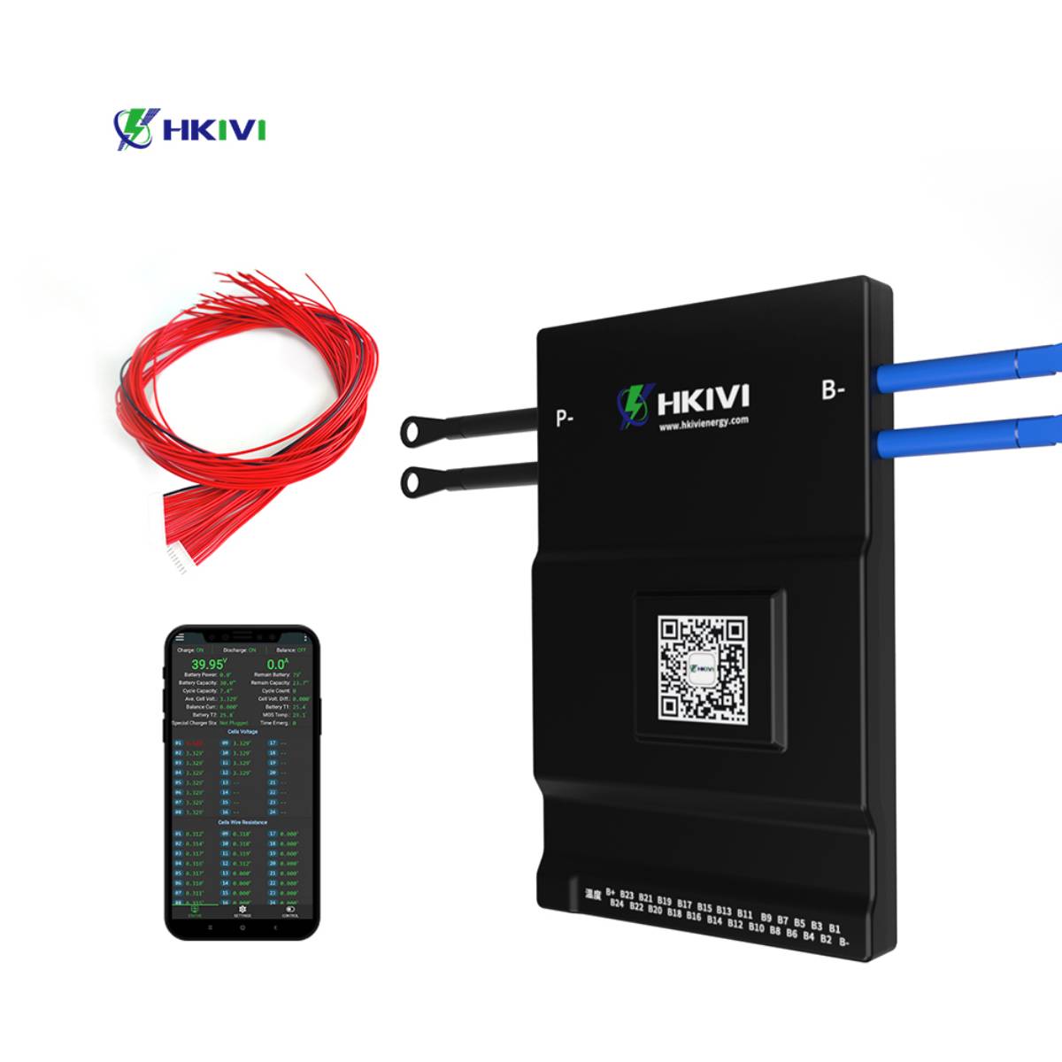 BMS with BT RS485 Canbus Balance LCD with Lithium Ion Battery 8s 10s 12s 14s 16s 24v 36v 48v 72v 100a 200a 300a 500a 600a
