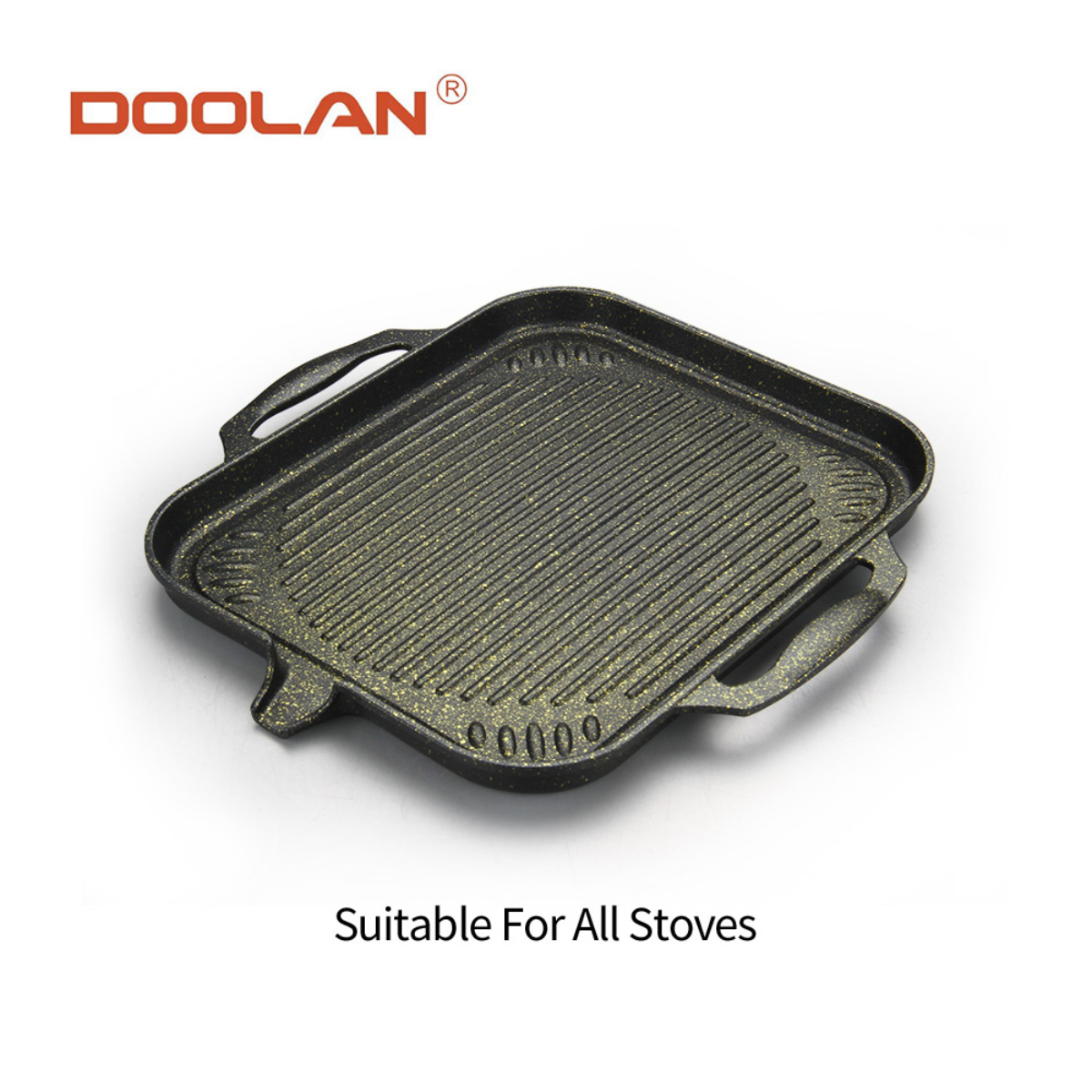 Aluminum Griddle Pan with Induction Bottom
