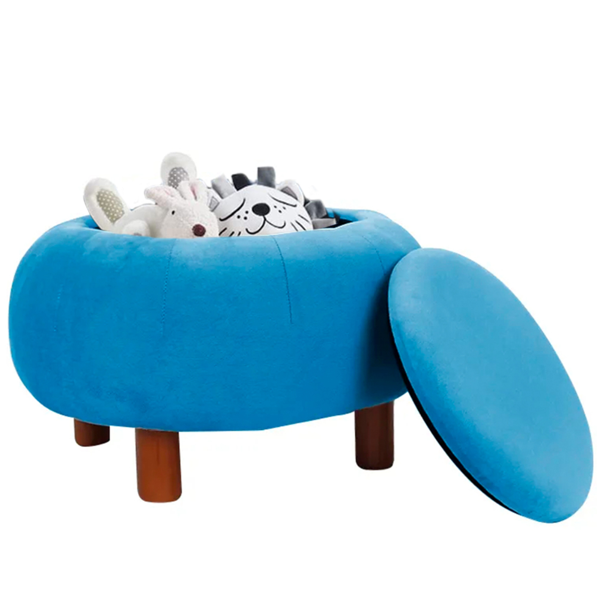 New Detachable Foldable Multifunctional Round Storage Stool Ottoman