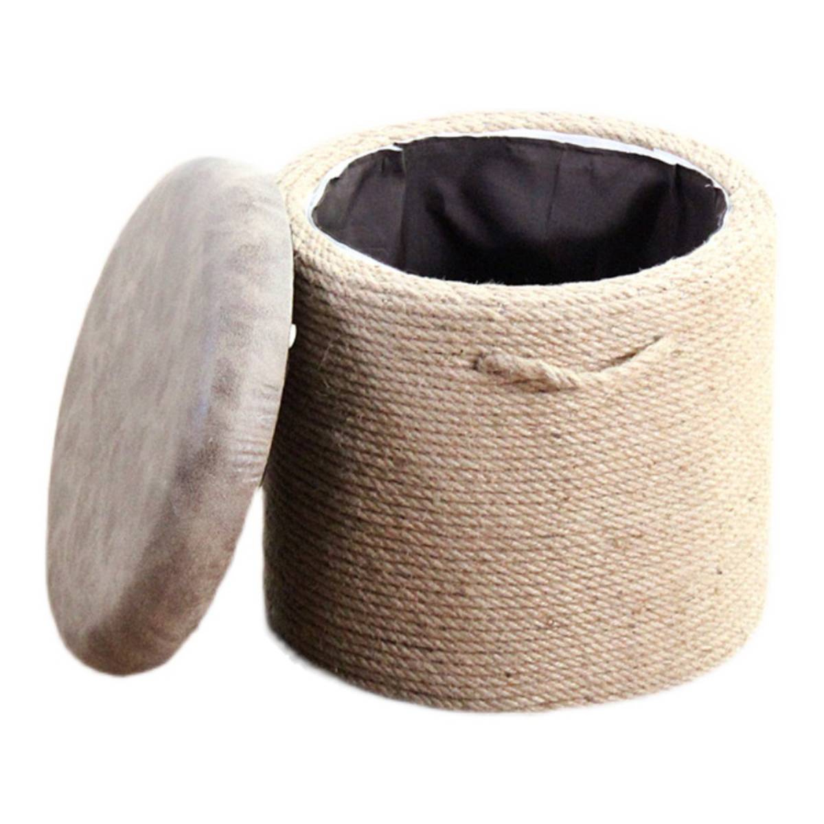 Foldable Lightweight And Easy To Carry Twine Storage Ottoman