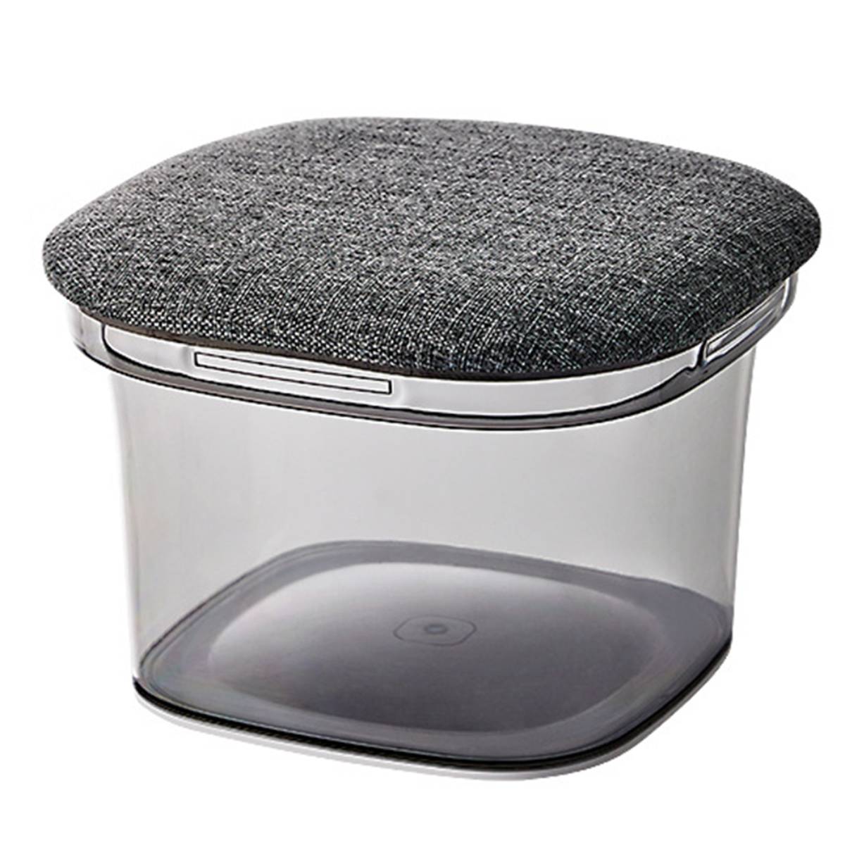 Multifunctional Plastic Cushion Storage Ottoman