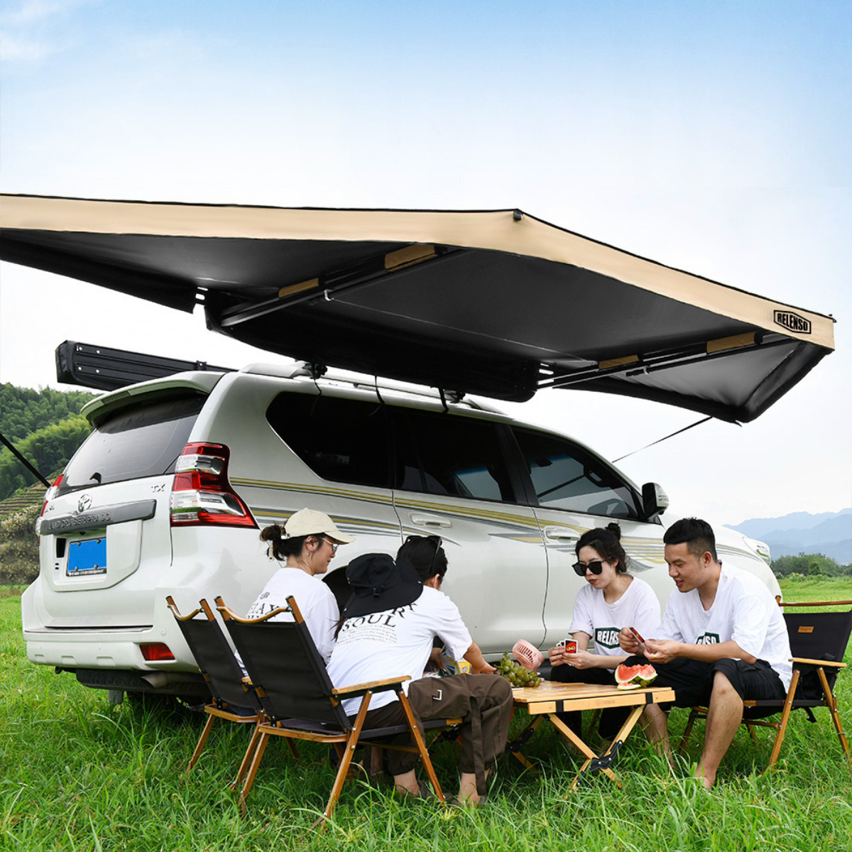 180 Awning 2.5M Freestanding Car Side Awning（Free Standing)