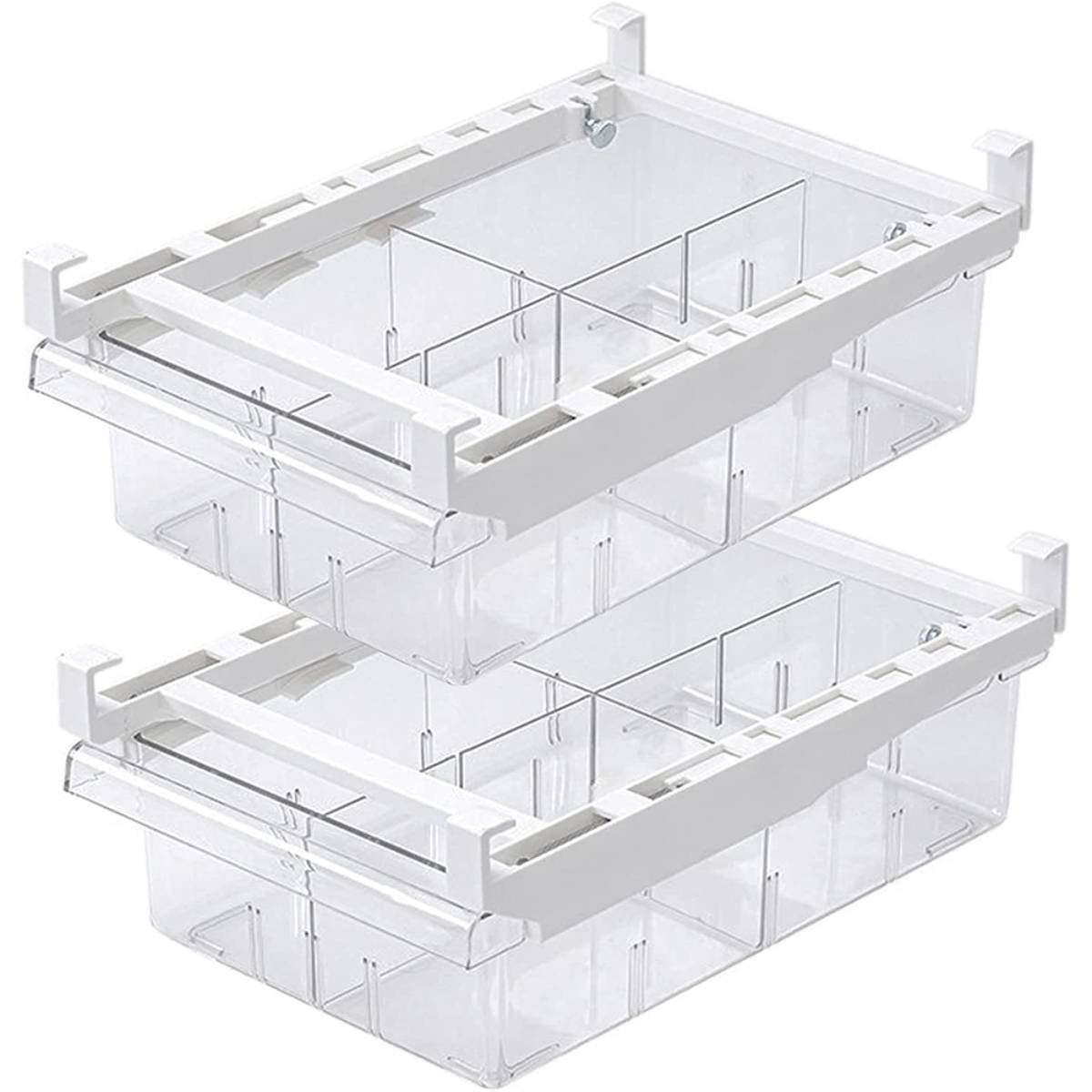 Large Capacity Transparent Food Refrigerator Plastic Storage Box