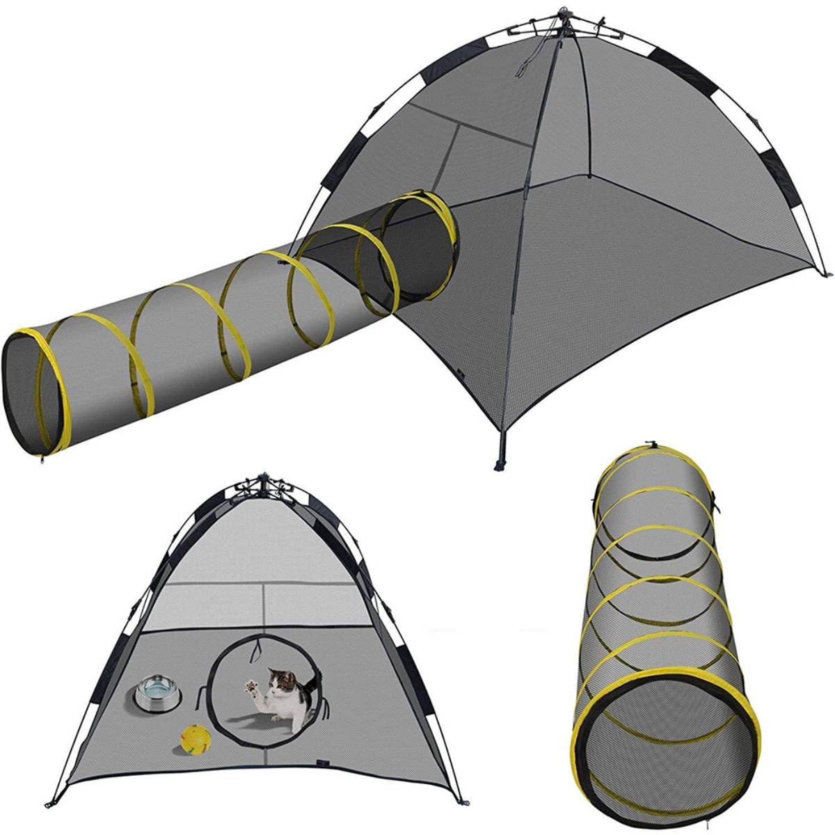 Lightweight Portable Tether Adjustable Elastic Foldable Outdoor Pet Play Tent