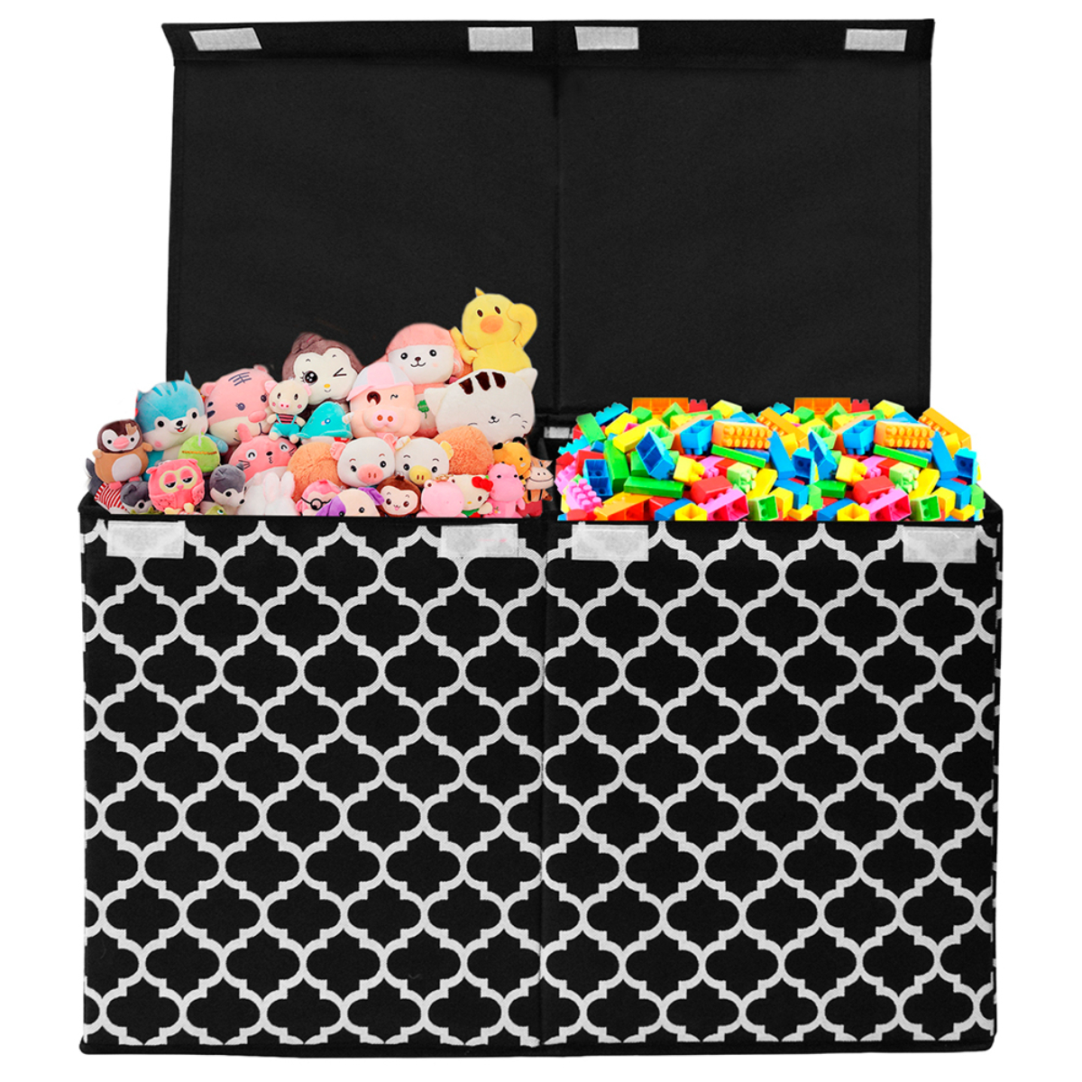 Black Lantern Pattern Fabric Storage Box Cube Bin For Children Toy