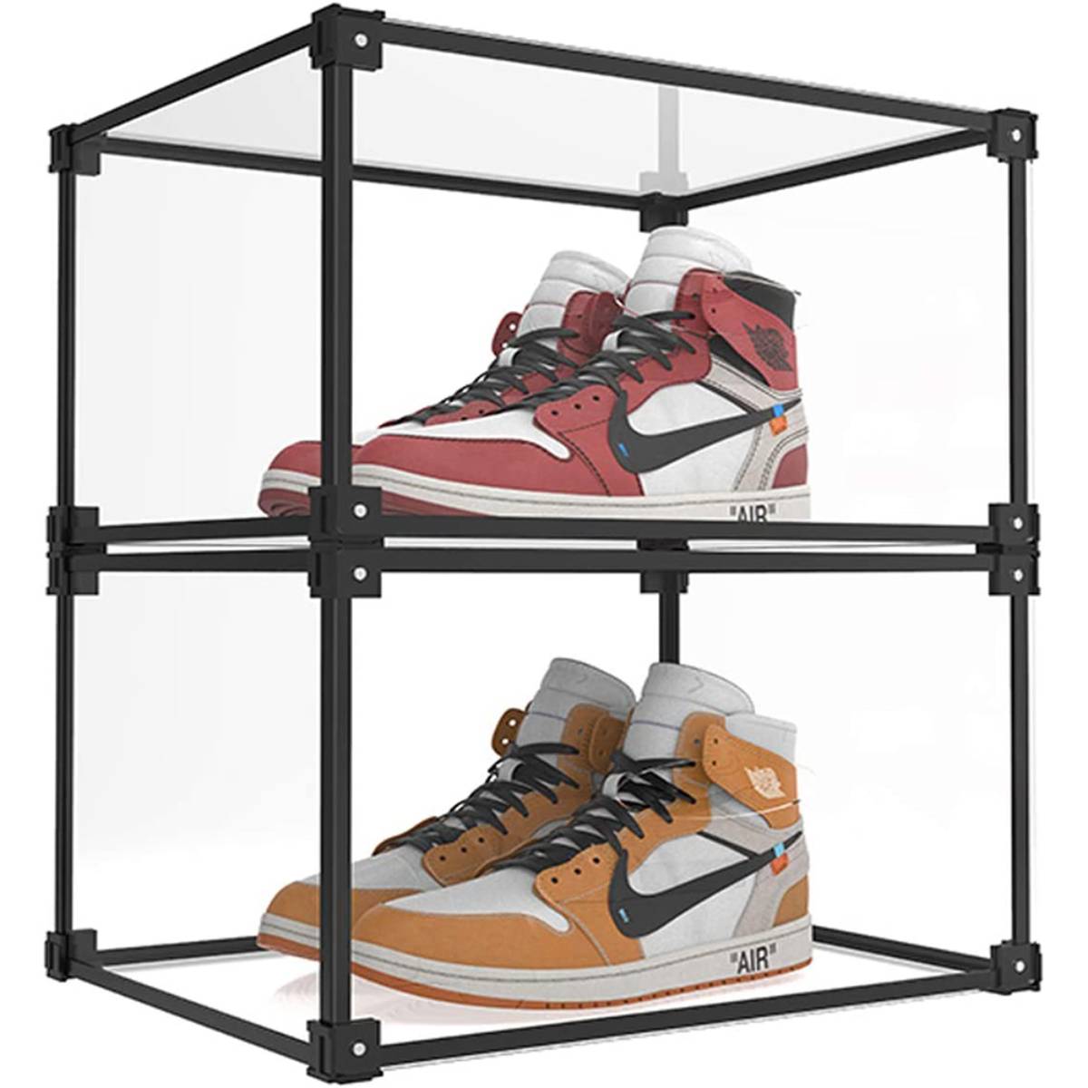 Collapsible Detachable High Quality Transparent Dustproof Plastic Shoe Box