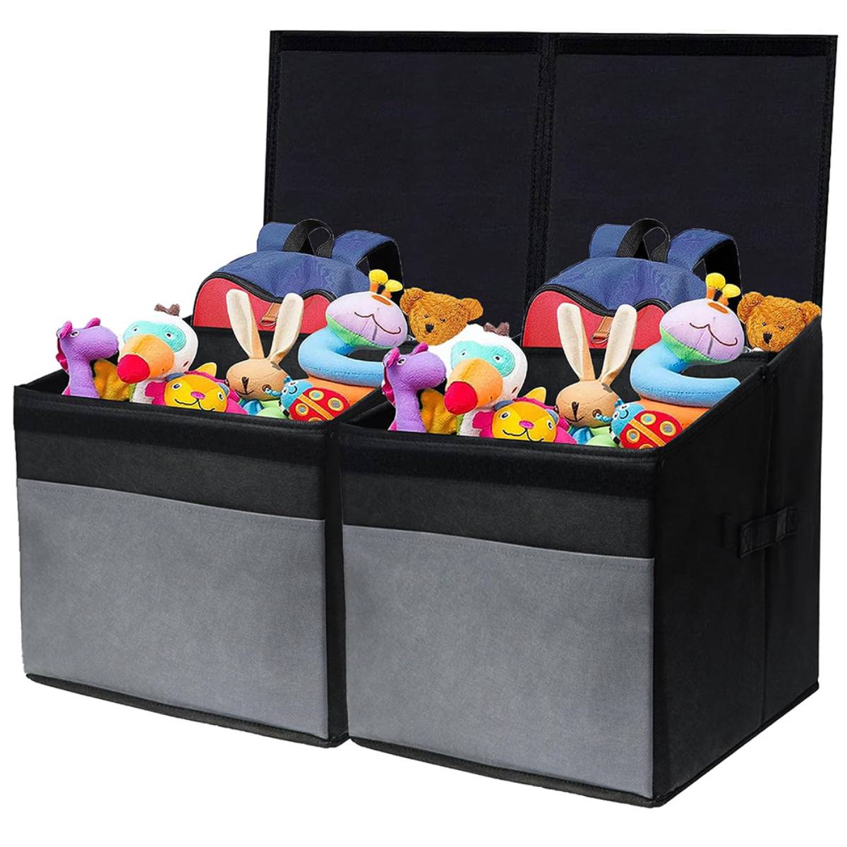 Large Foldable Fabric Children Toy Storage Box With Cover