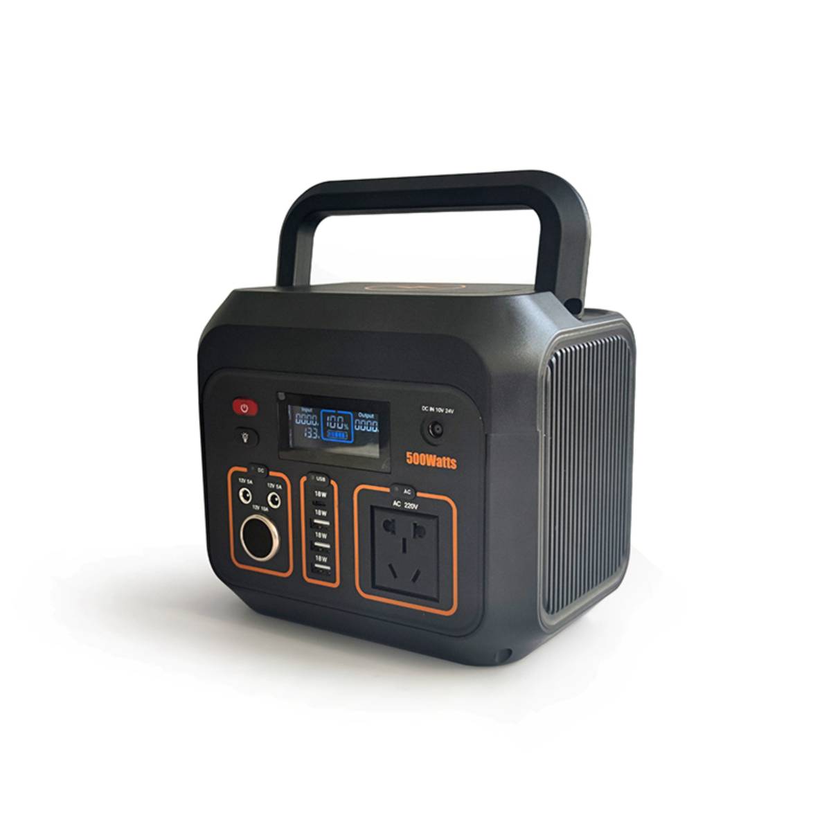Outdoor Portable Power Station 300W 500W High-power Emergency Power Supply With 100W Portable Solar Panel