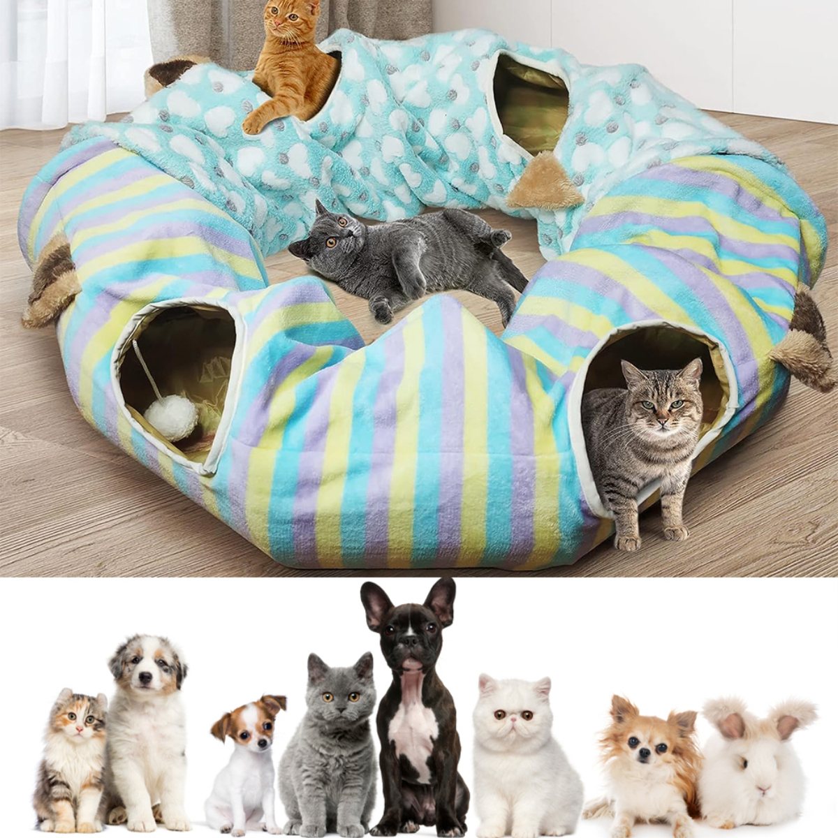 Soft Fabric Outdoor Bedroom Pet Cat And Dog Toys