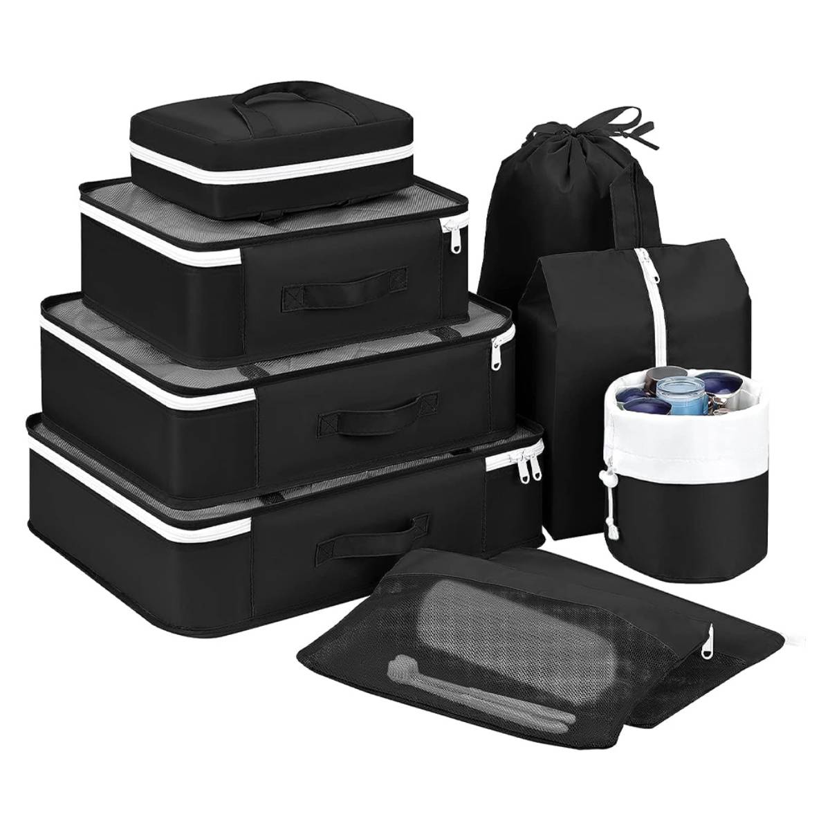 9 Set Packing Cubes Travel Bag Set Luggage Storage