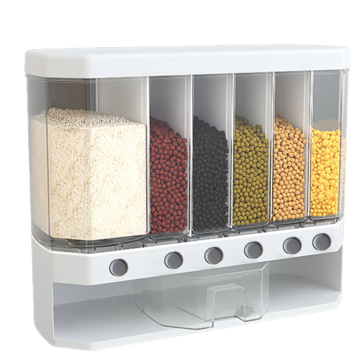 Transparent Plastic Multigrain Storage Tank Food Storage Box