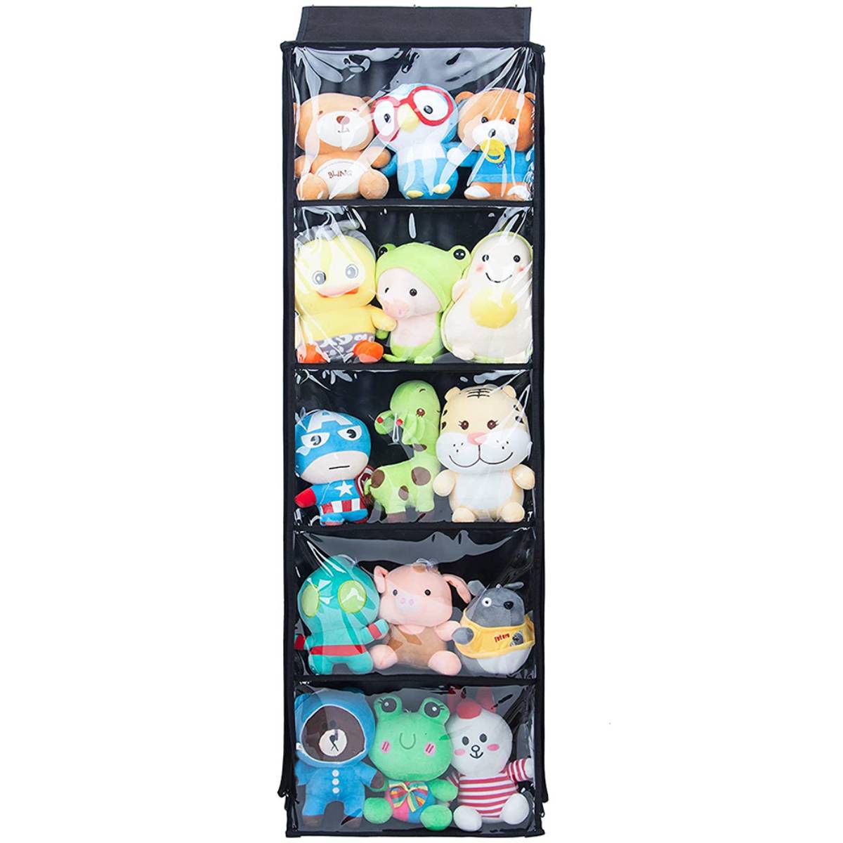 Pvc Transparent Children's Plush Toys Hanging Storage Door Hanging Toy Organizer