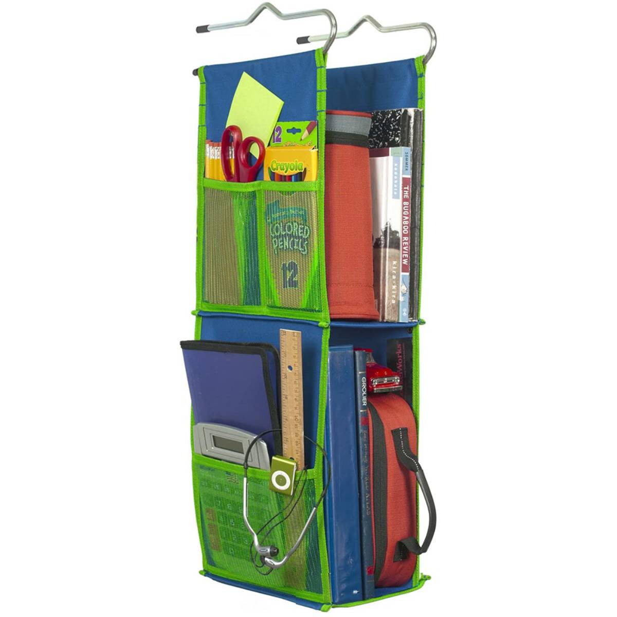 Home Book Organizer Netted Hanging Storage