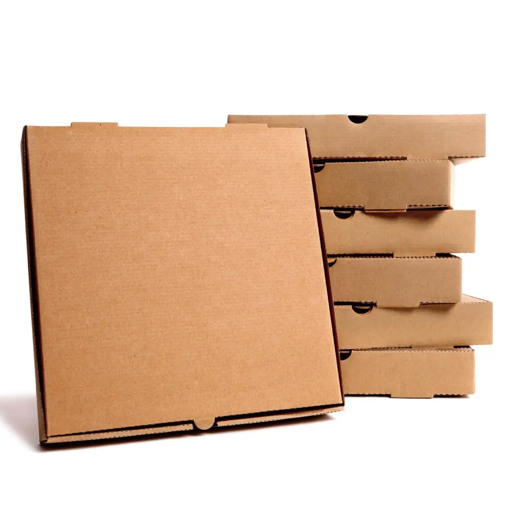 Corrugated Guare Plain Kraft Pizza Box