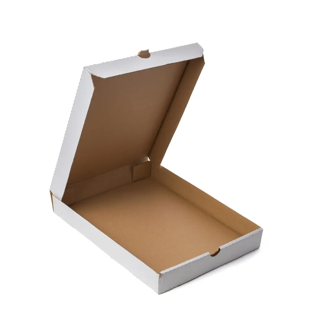 Corrugated Quare Plain White Pizza Box