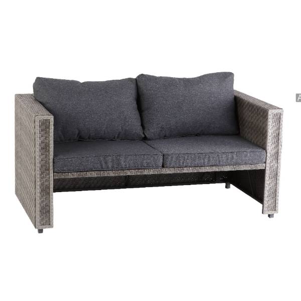 4-Piece Wicker Sofa set with Ottoman