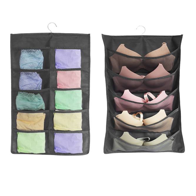 Fabric Breathable Underwear Bra Towel Mesh Hanging Storage Bag