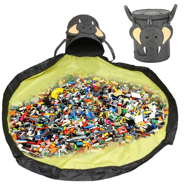 Outdoor Lawn Home Floor Folding DFoldable Cartoon Elephant Toy Organizer Children's Toy Storage Boxinosaur Toy Storage Box Inside Bag