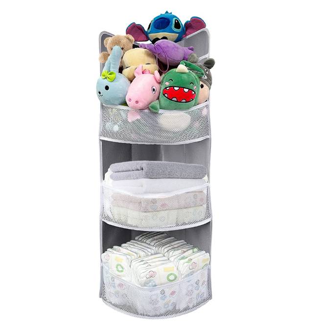 Home Three Layer Mesh Cloth Door Behind The Toy Hanging Storage Closet Organizer