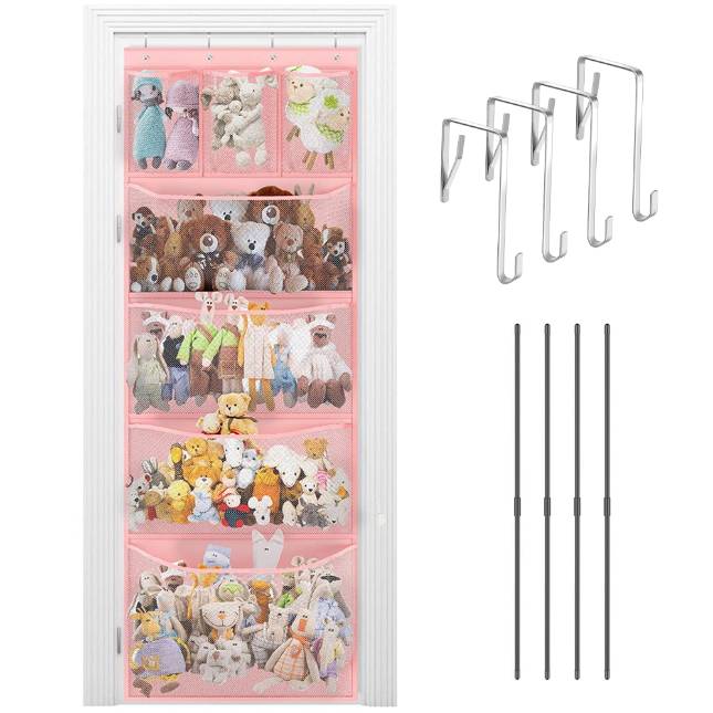 Mesh Toys Hanging Wall Storage Plush Toy Organizer