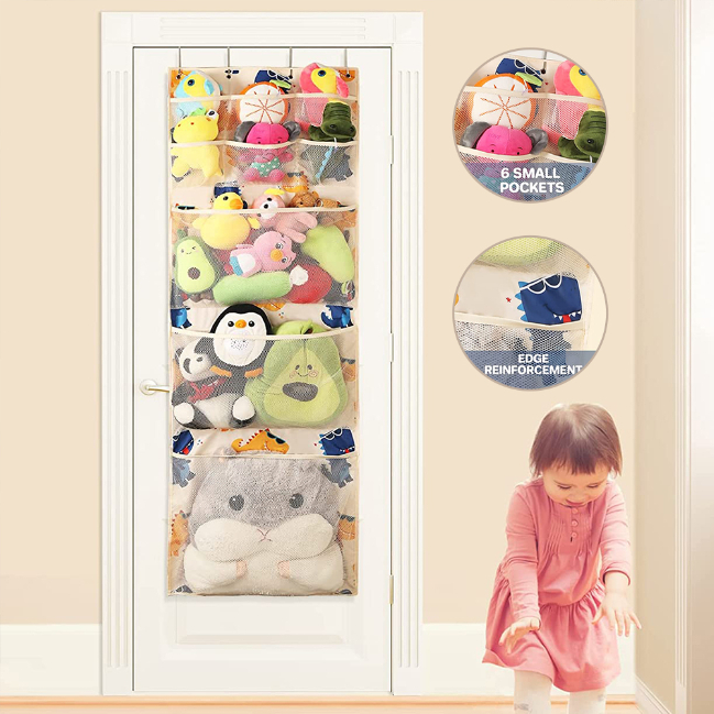 Children's Bedroom Stuffed Animal Toy Doll Hanging Storage Bag