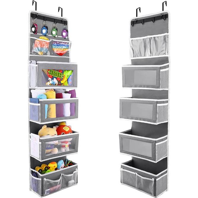 Hanging Storage Bag Behind Bedroom Door Towel Clothes Hanging Organizer