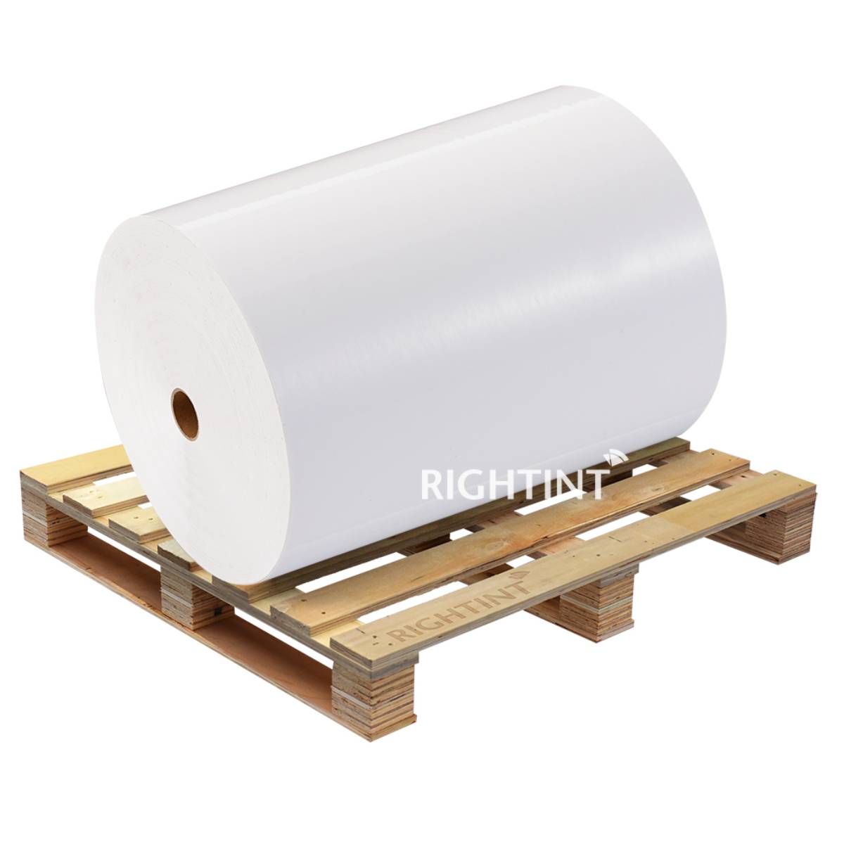 Inkjet water-based 80g white liner 80 mic glossy PET jumbo rolls