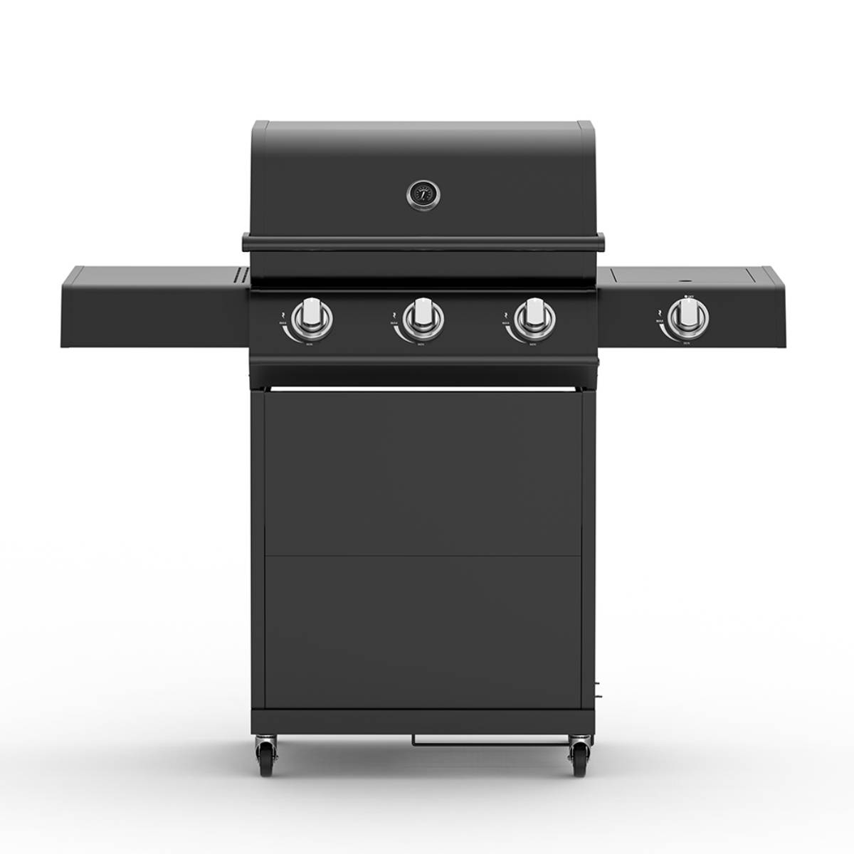 EQBA13B-1 3BURNER GRILL WITH SIDE BURNER PATIO Barbecue Grill