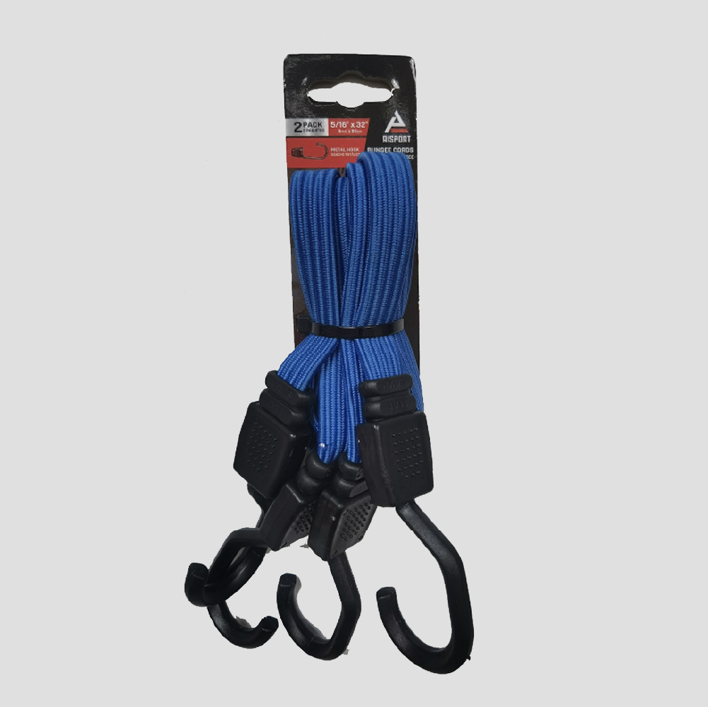 2 Pack 36 inch Flat Bungee Cords, Rubber