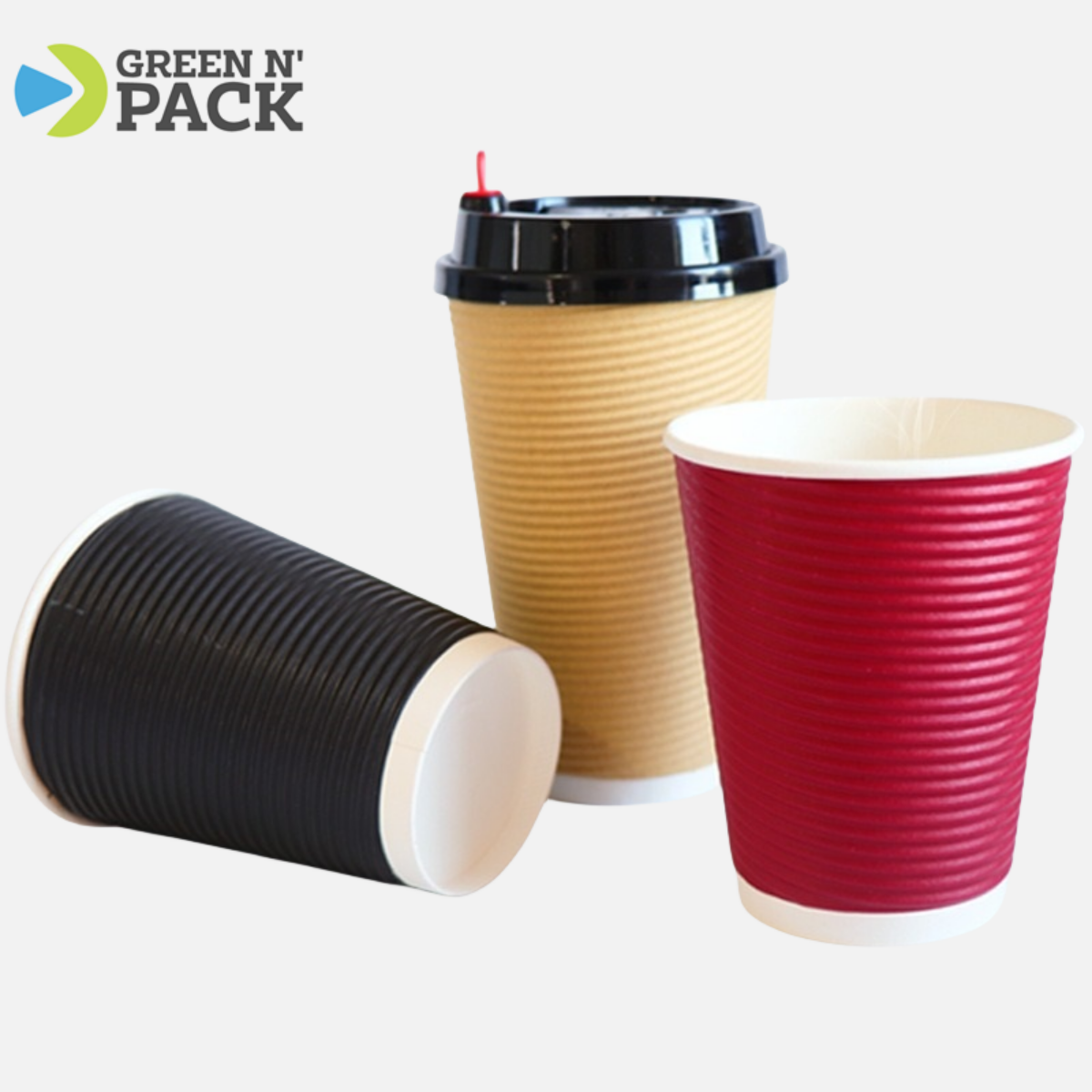 8oz Corrugated double wall paper hot cup