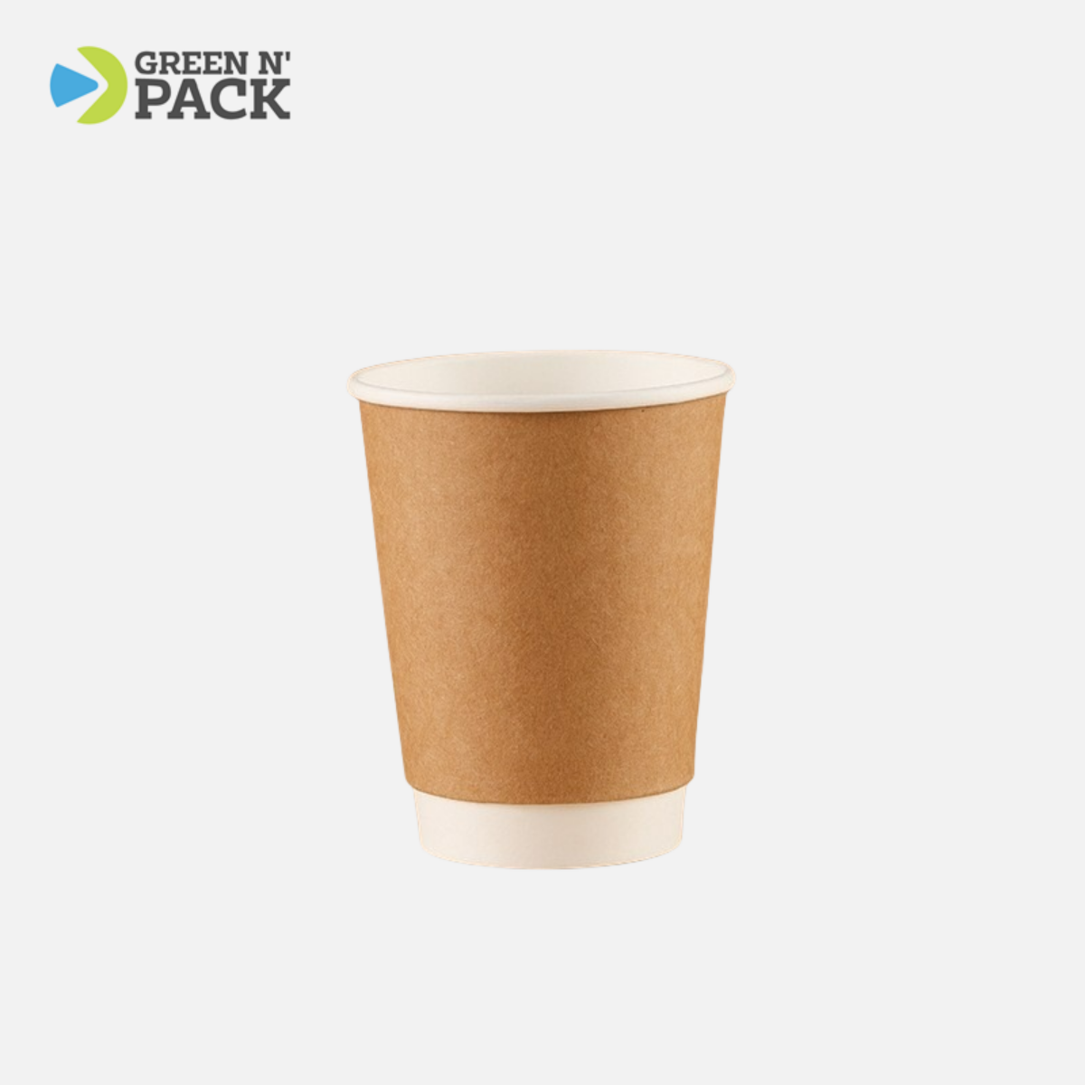 12oz kraft double wall paper hot cup