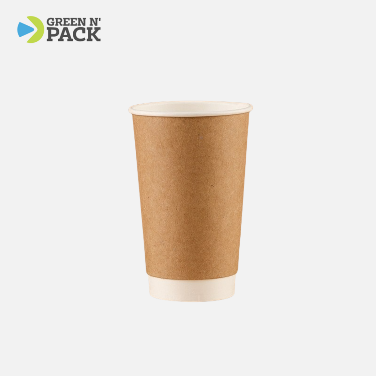16oz kraft double wall paper hot cup