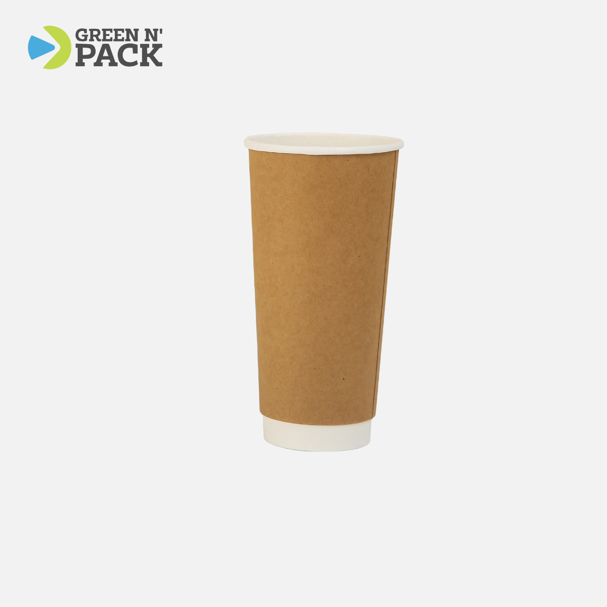 22oz kraft double wall paper hot cup