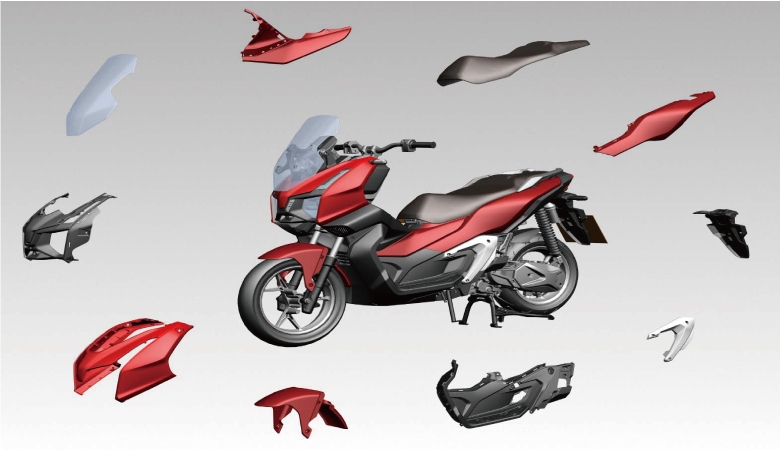 DAHUAN electric motorcycle plastic parts partners