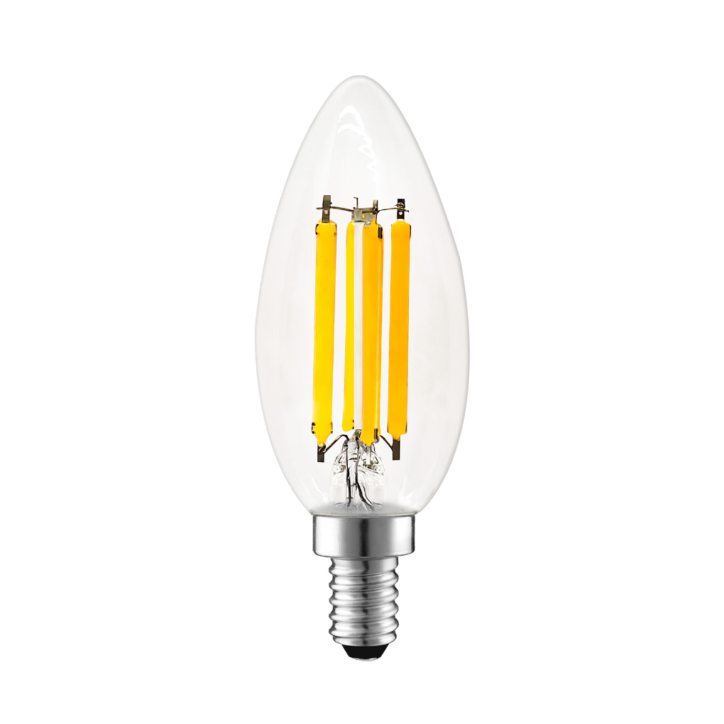 Brightorz Ultra-Efficient Filament LED Candle Light Bulb A-Class 4W 850lm