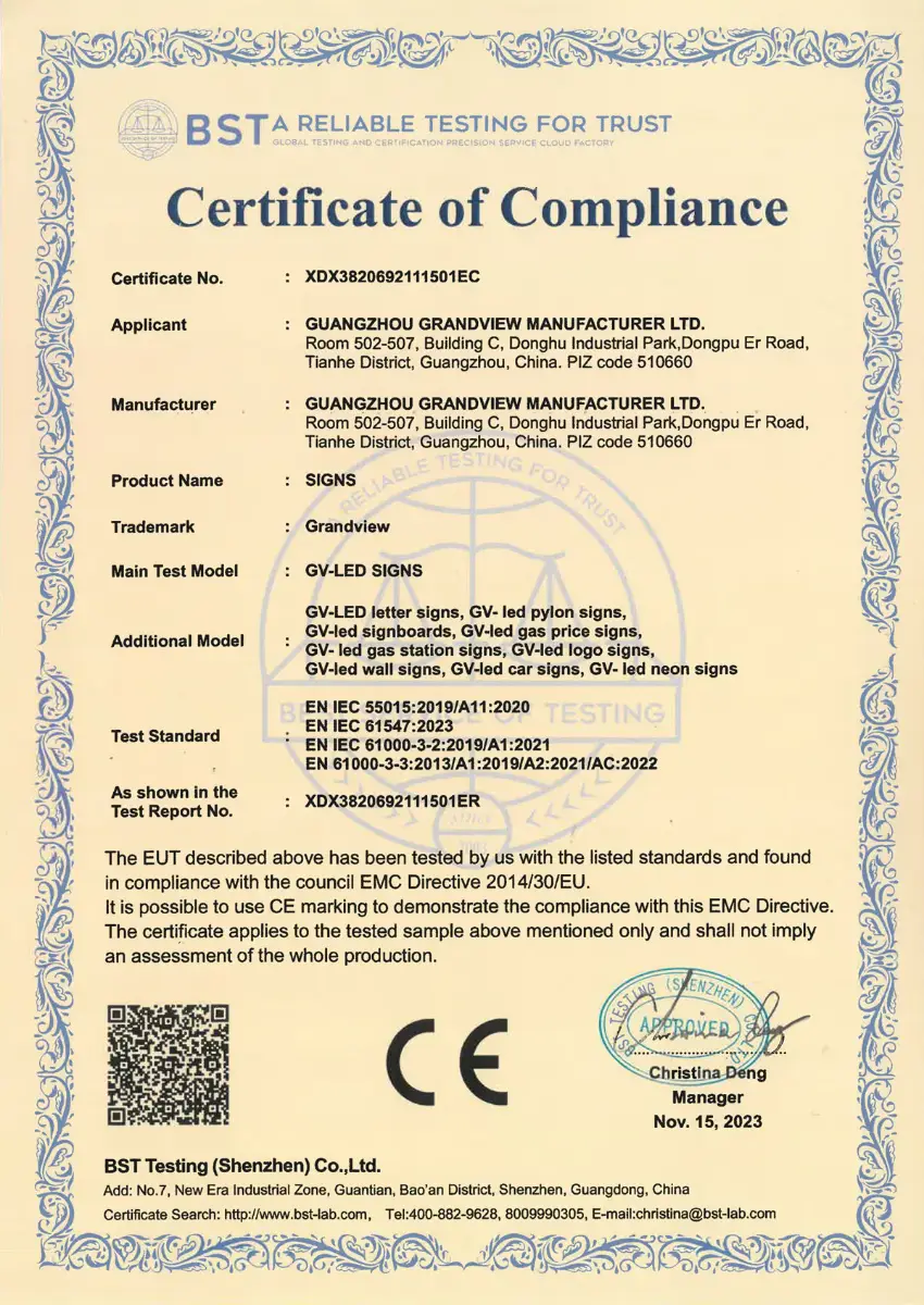 CE CERTIFICATE