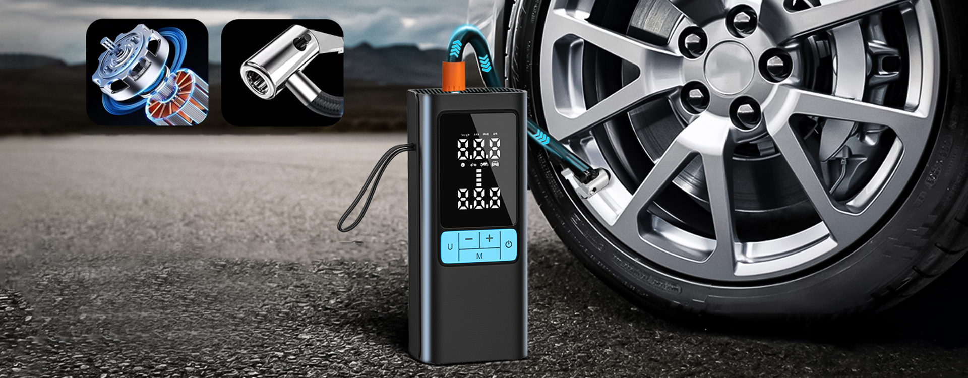 portable tire inflator