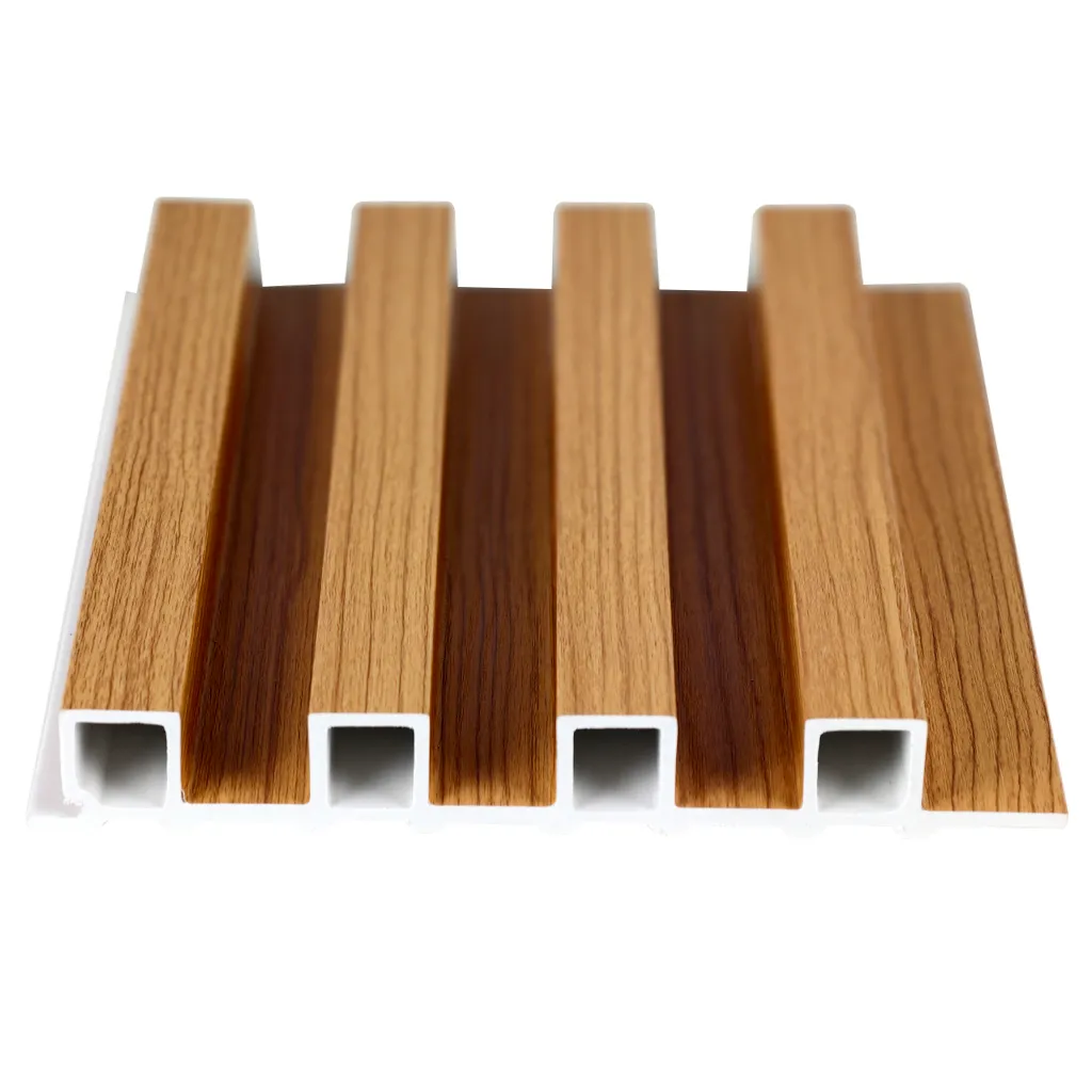 TeakColor WPC fluted interior wall panel waterproof & fire-proof customized for indoor decoration