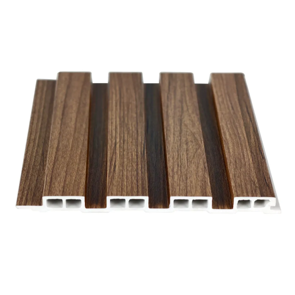 Ruizhan WPC fluted interior wall panel Durable & Low maintenance Maple color for indoor decoration