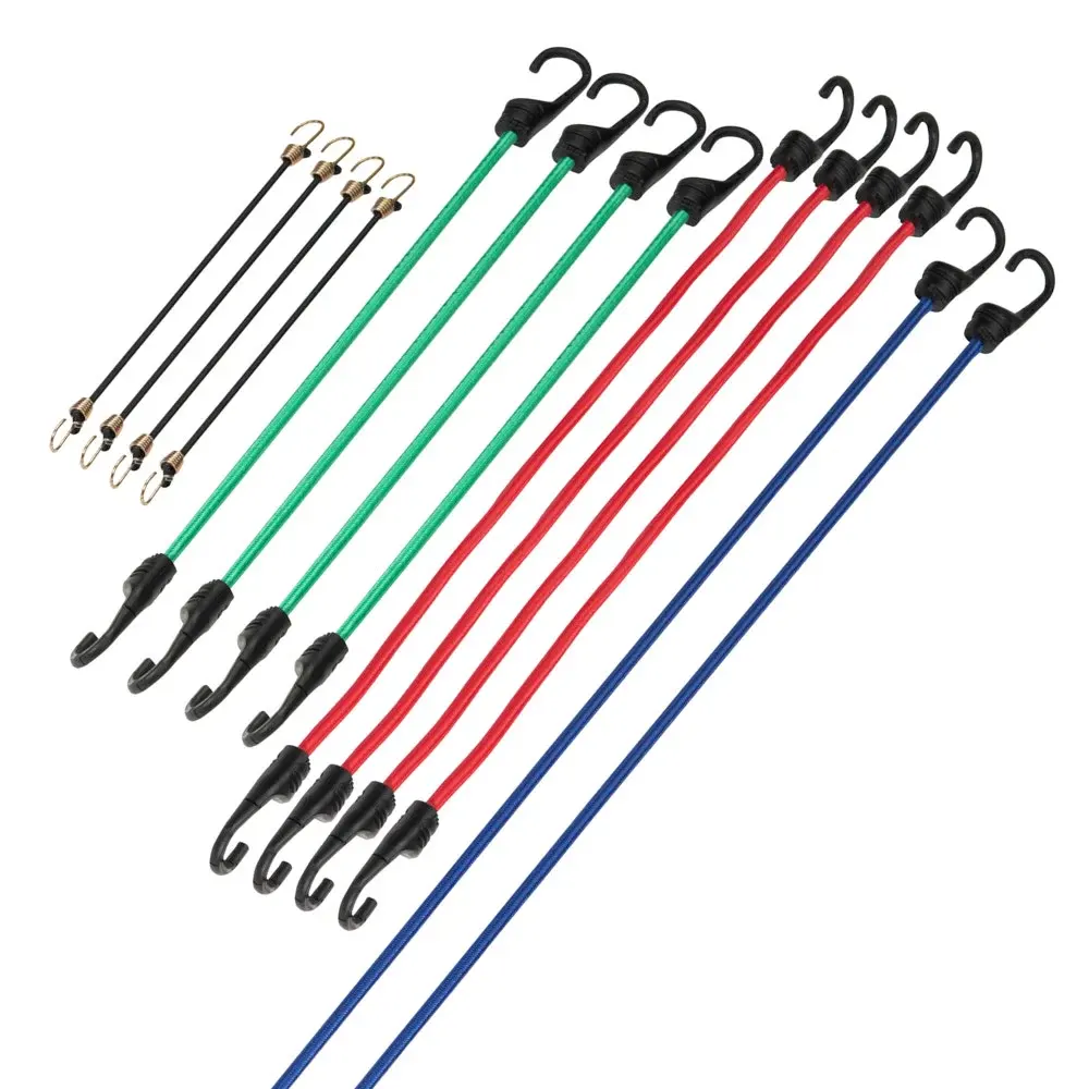 14pcs Heavy Duty Outdoor Roll Standard Bungee Cords