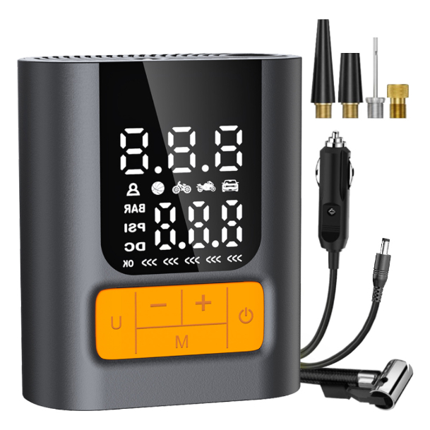Tire Inflator Portable Air Compressor 120 PSI Car Tire Inflator Cordless Air Pump Portable Tire Pump with Gauge Portable Tire Inflators for Car Light Pickup Bike and More