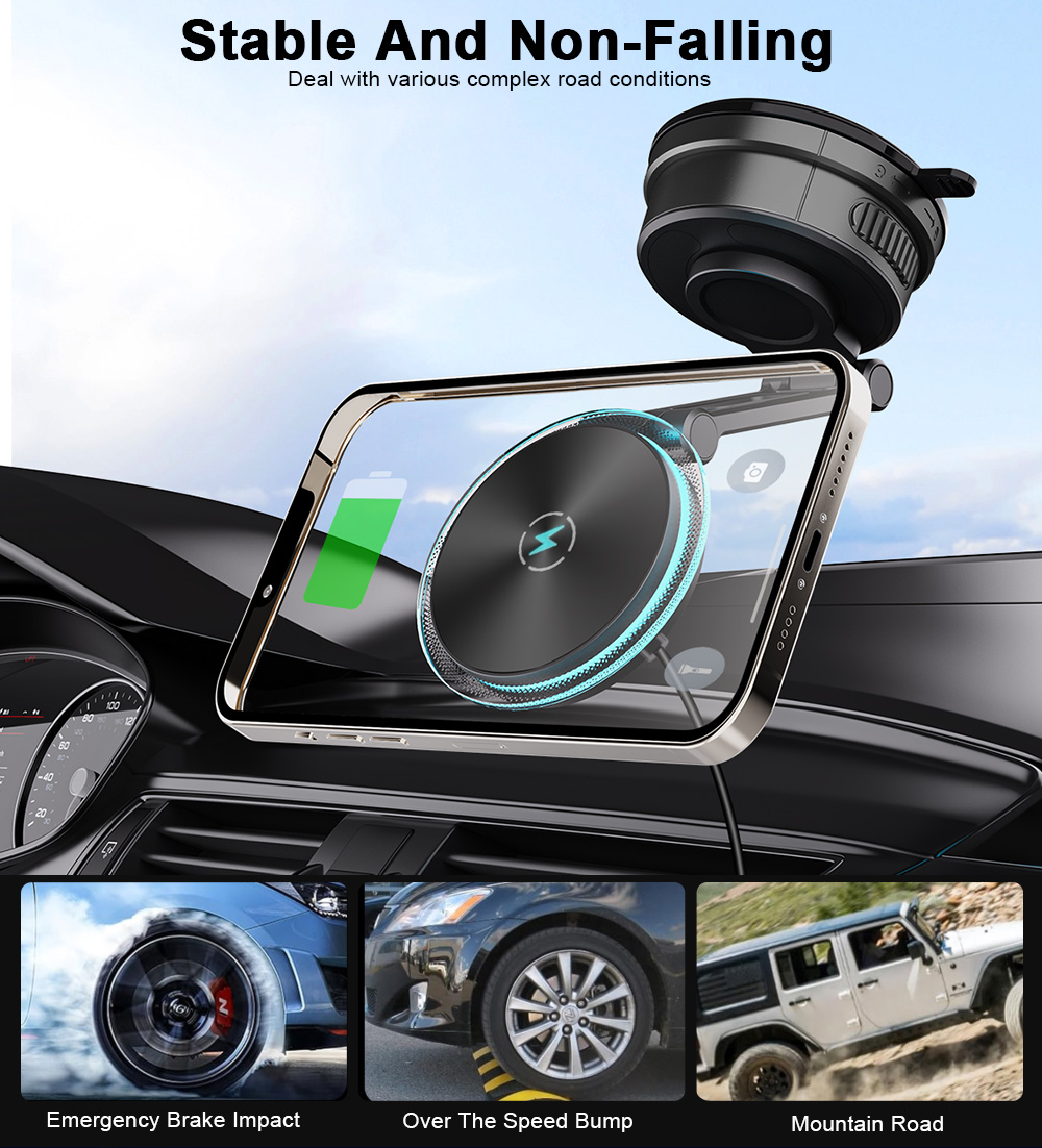 15W Magsafe Car Mount Charger