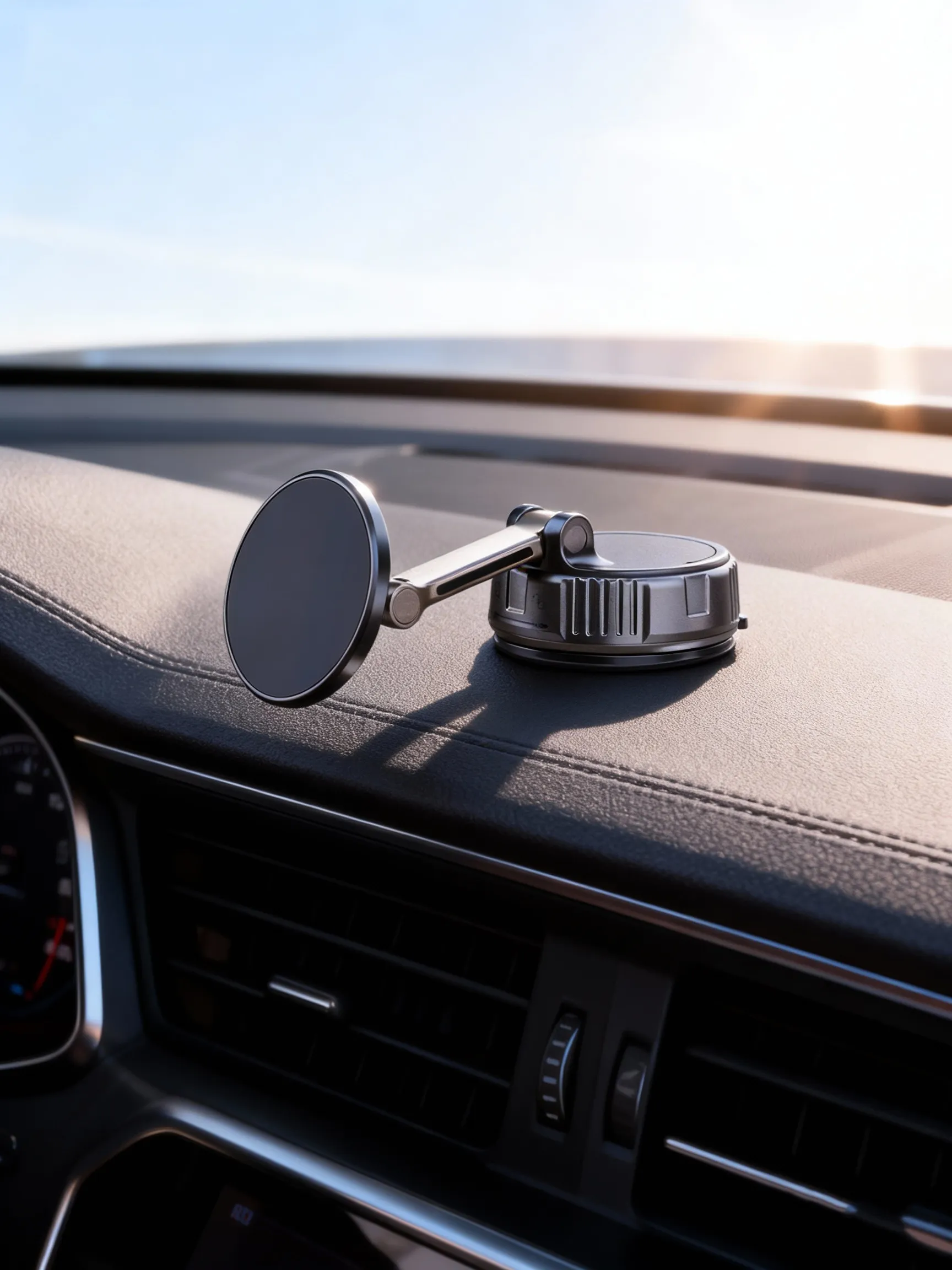 magnetic vacuum suction cup holder