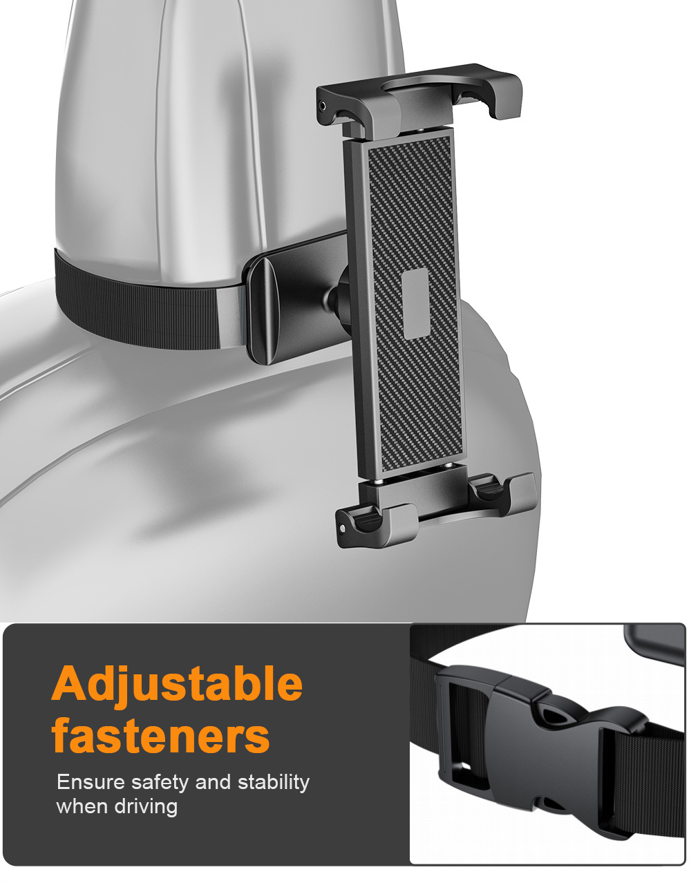 EV Car Headrest Tablet Holder