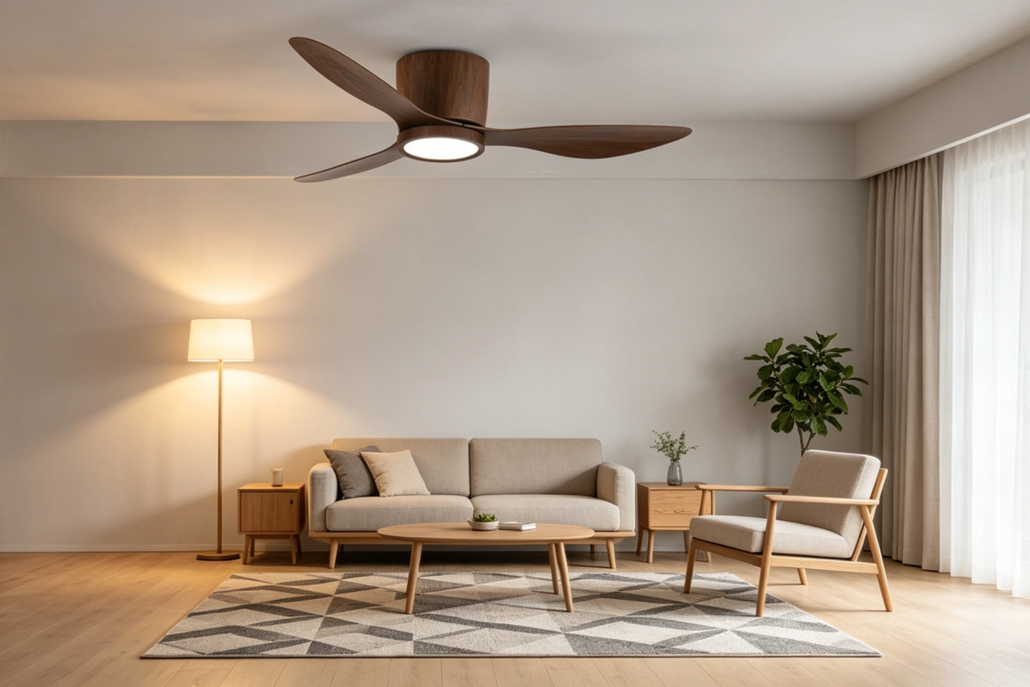 Mounting Ceiling Fan with Light